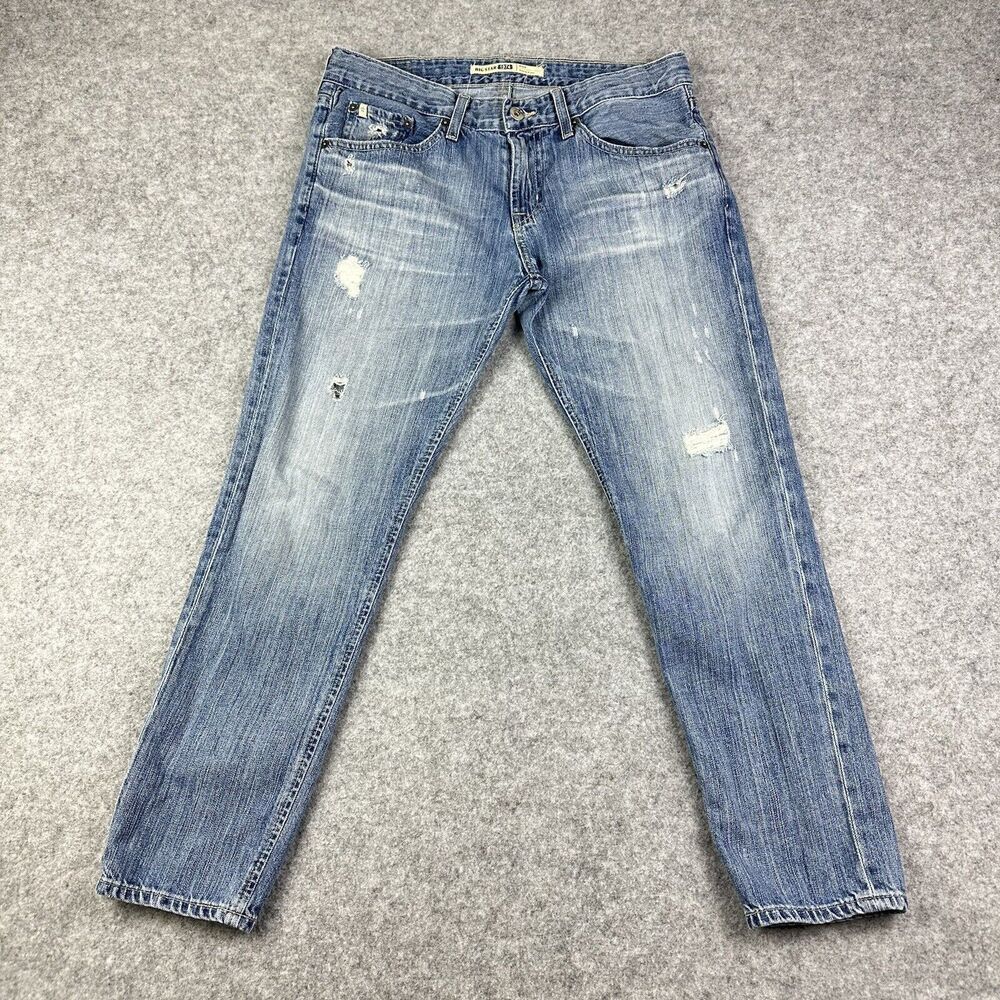 Big Star 1974 Jeans Womens 27 Medium Wash Billie Slouchy Skinny Distressed Denim